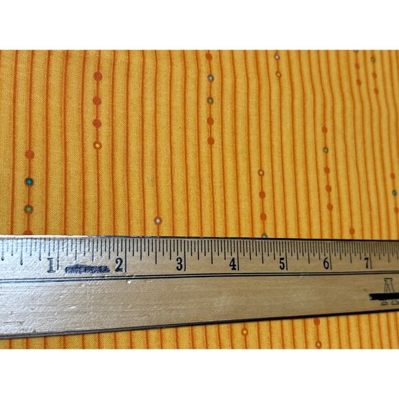 Orange Striped Fabric by Nancy Halvorsen for Benartex 1/2 yard x 44" - Picture 5 of 7